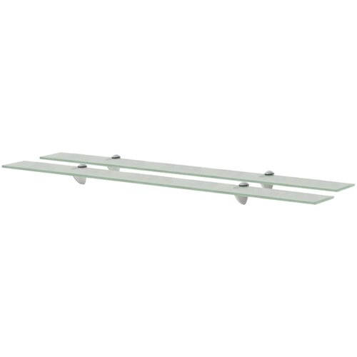 VidaXL Police 2 kosa steklo 100x10 cm 8 mm Slike