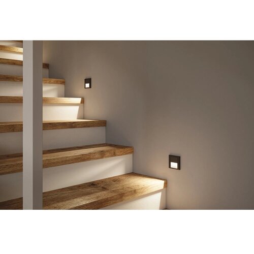 PAULMANN 80001 - LED/1W svetlo za stepeni&amp;scaron;te TSARO 230V Follow/crna Slike