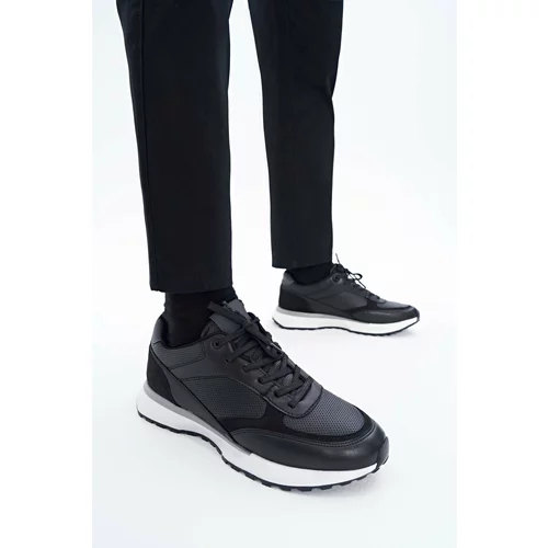 Yaya by Hotiç Black Pedestrian Men's Sneakers