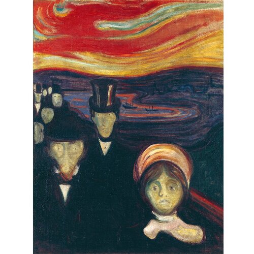 Fedkolor reprodukcija slike edvard munch - anxiety, 60 x 80 cm Slike