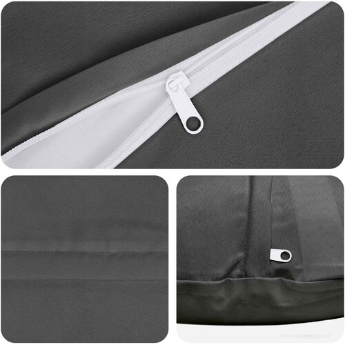  Presvlaka za jastuk 2 pcs HEERLEN Antracit &amp;Oslash; 60 cm Poliester Slike