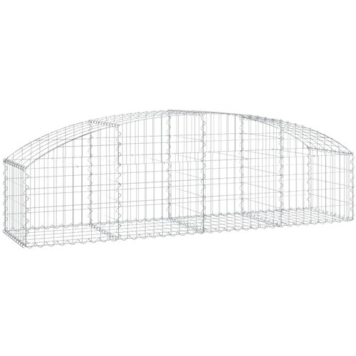 vidaXL Obokana gabonska košara 200x50x40/60 cm pocinkano železo, (20758191) Cene