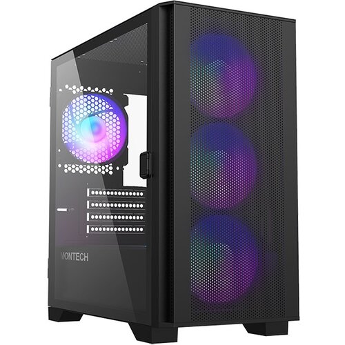MONTECH AIR 100 ARGB, Micro-ATX, Tempered Glass - black Cijene