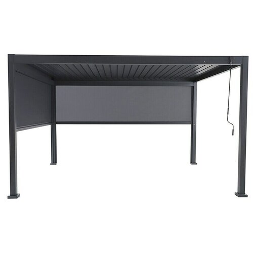 SUNFUN Milos Paviljon z dvema stranicama (&amp;Scaron; x G: 386 x 294 cm, Antracit, Aluminij) Slike