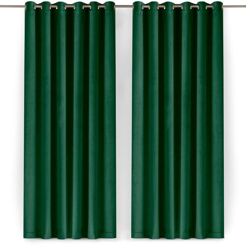 Filumi Zelena žametna zavesa za delno zatemnitev 200x250 cm Velto &amp;ndash; Slike