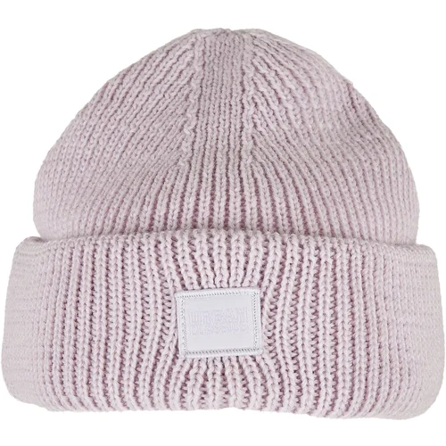 Urban Classics Knitted woolen hat - lilac