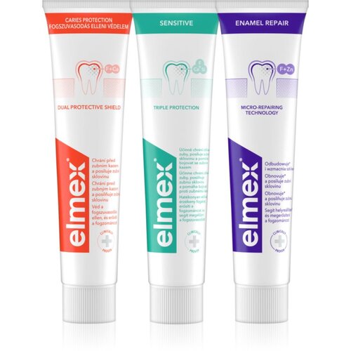 Elmex Mix Trio zobna pasta 3x75 ml Cene