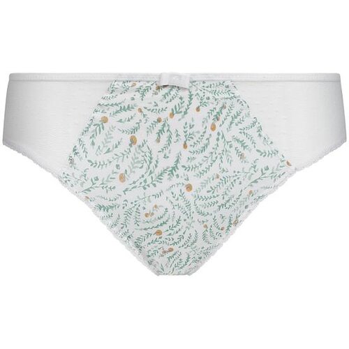 DIM GENEROUS COTTON BIO SLIP - Women's bio cotton panties - white - blue Cene