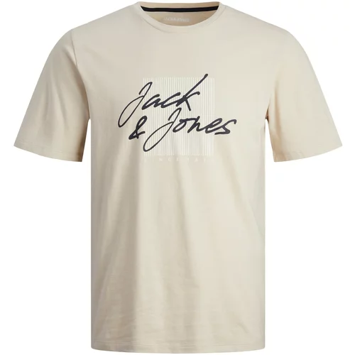 Jack & Jones Majica 'ZURI' bež / crna