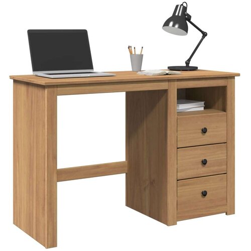 VidaXL Radni stol Panama 112 x 45 x 75 cm od masivne borovine Slike