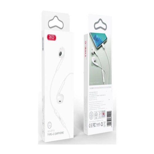 XO In-Ear Slušalice sa mikrofonom Type-C Music EP74 White Cijene