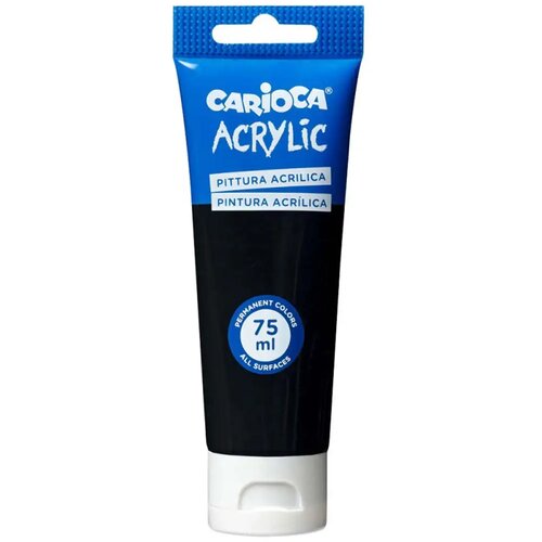 Carioca akrilna boja 75ml crna - Cene