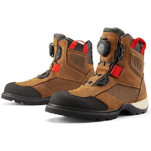 ICON - Motorcycle Gear Stormhawk WP Boots Brown 42 Motociklističke čizme