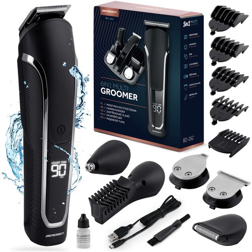 Berdsen BD-262 6-in-1 Hair Clipper and Grooming Kit, (21740352) Cene