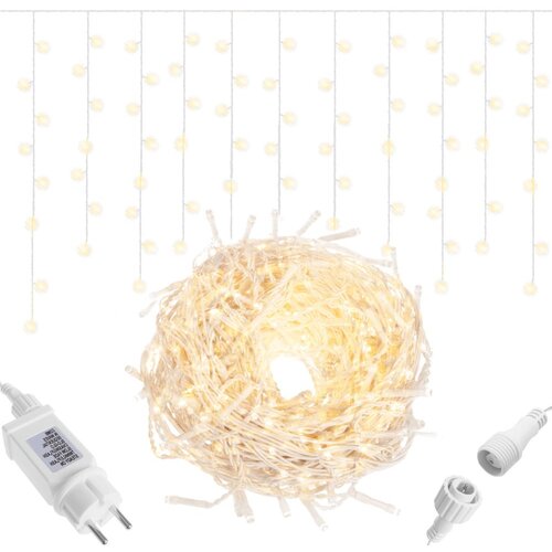  Svjetlosna zavjesa u obliku ledenih siga s 200 LED lampica Slike
