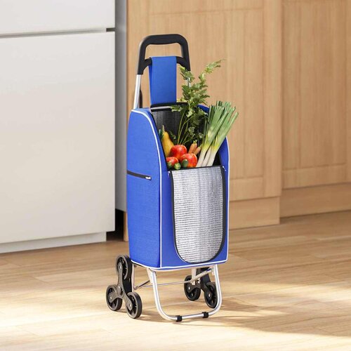 Kolica za kupovinu Plava 39,5 x 33 x 93 cm Oxford tkanina Cijene