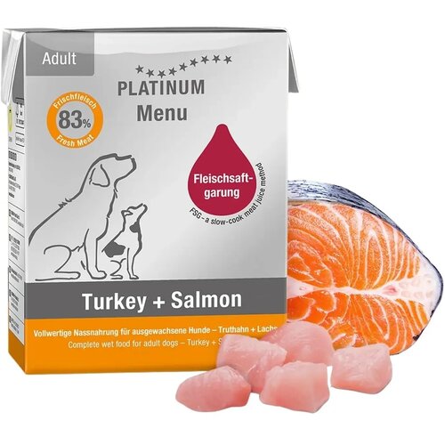 Platinum Menu puretina in losos 375 g tetra-pak Slike