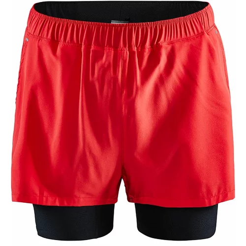 Craft Men's ADV Essence 2-in-1 Shorts - Red, S