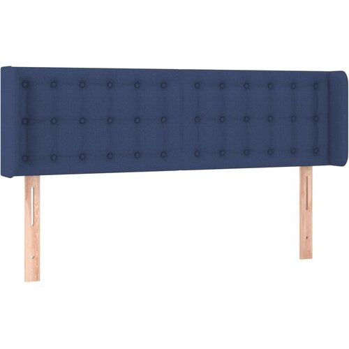 Maison Chic vzglavna omarica - nočna omarica - posteljna omarica z ušesi modro 147x16x78/88 cm blago, (21708057) Cene