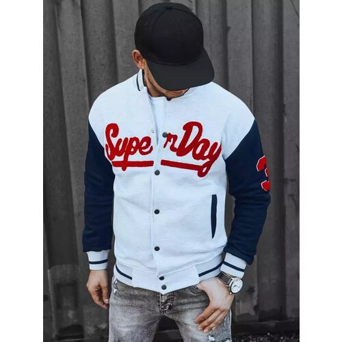 DStreet Bluza męska rozpinana szara Slike