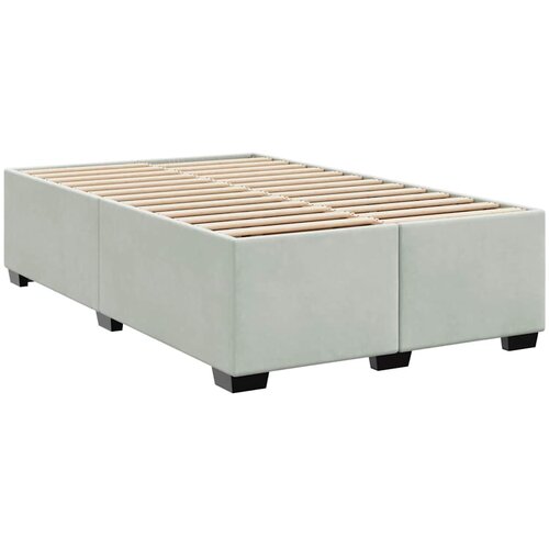  Krevetna konstrukcija Svijetlo siva 120 x 190 cm tkanina Slike