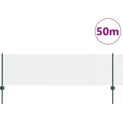  Zatvorena žičana ograda s postovima 50 x 0,6 m Zelena Mreža Slike
