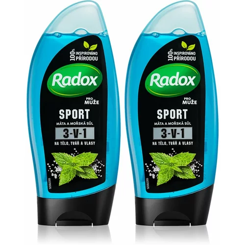 RADOX Sport Mint & Sea Salt osvežujoč gel za prhanje (ugodno pakiranje)