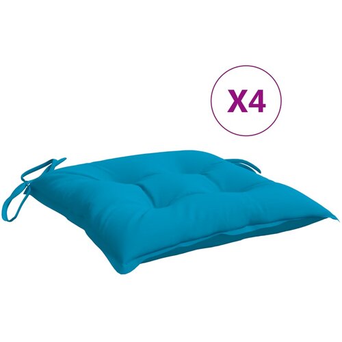  Jastuci za palete 4 kom svjetloplavi 50x50x7 cm tkanina Oxford Slike