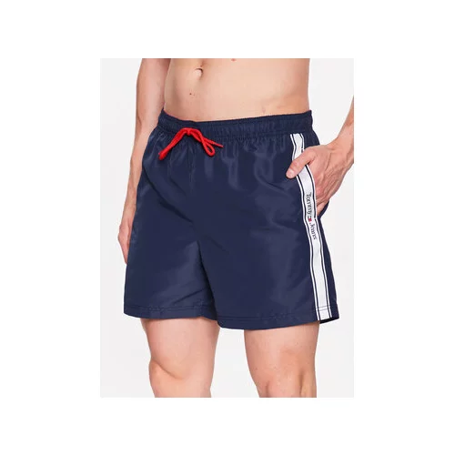 Tommy Jeans Kopalne hlače UM0UM02757 Mornarsko modra Slim Fit