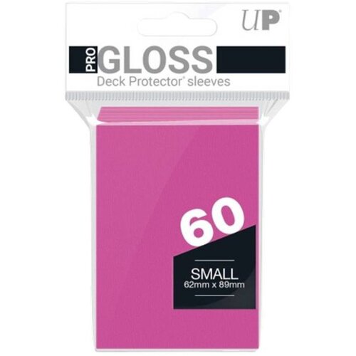Ultra PRO Matte Small Desk Protector Sleeves 60 - Bright Pink Cene