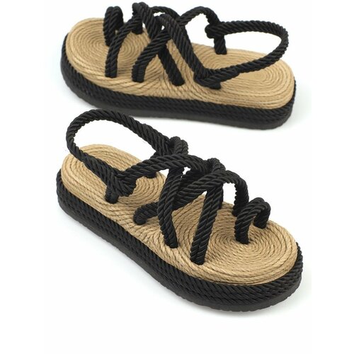 Capone Outfitters Sandals - Black - Flat Cene