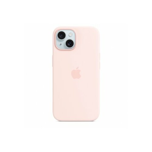 Apple iphone 15 silicone case w magsafe - light pink (mt0u3zm/a) Slike
