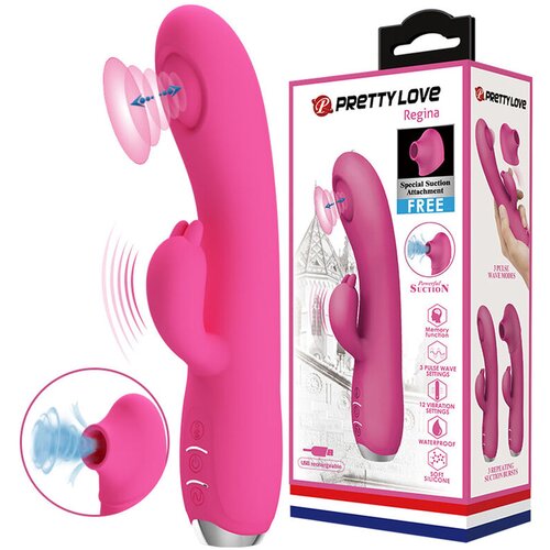  Vibrator Pretty love Regina, 19.8cm, Roze Slike