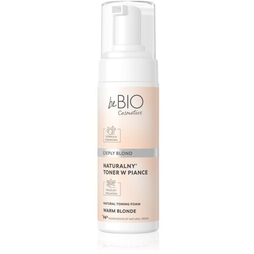 BeBIO Natural Foam Toner Warm Blonde pjena za toniranje za kosu 120 ml Slike