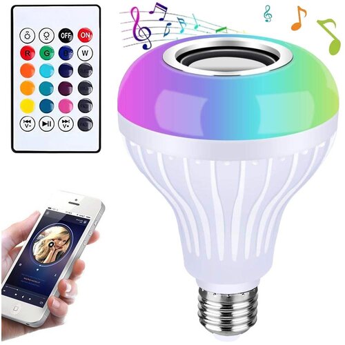  RGB LED žarulja 7W i bluetooth zvučnik + daljinski upravljač Cijene