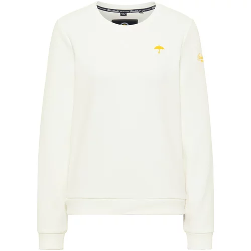 Schmuddelwedda Sweater majica žuta / crna / vuneno bijela