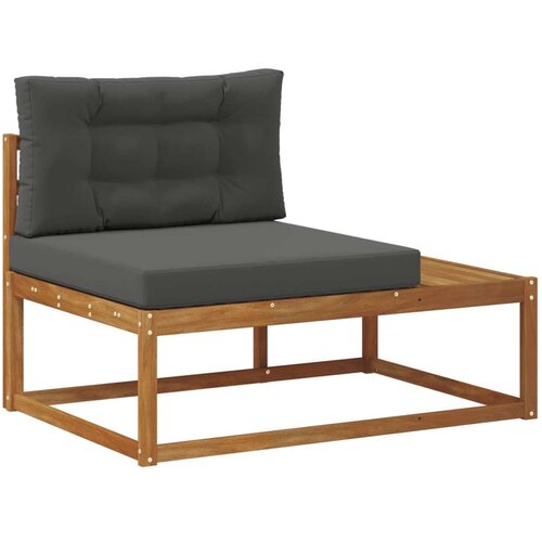  Set vanjskih sofa s jastukom 2 Komad Prirodna i antracit Slike