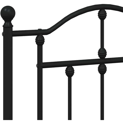  Metalno zamjensko uzglavlje crno 150 cm Slike