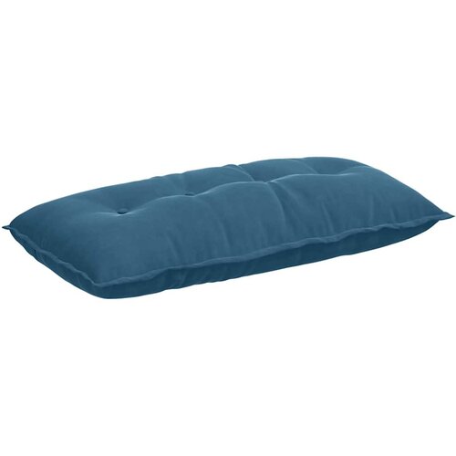 vidaXL Poglavni vzglavnik Modra 100 x 50 cm Žametna tkanina Cene