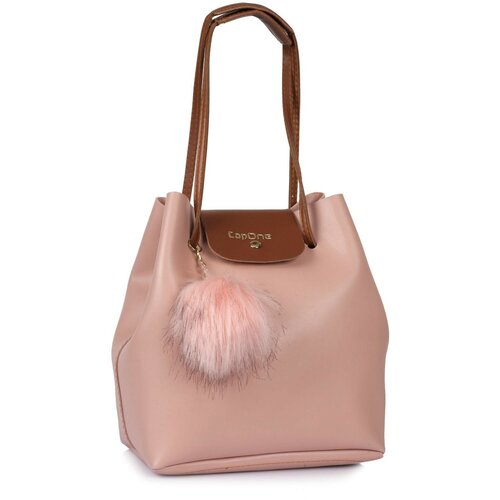 Capone Outfitters Shoulder Bag - Pink - Plain Slike