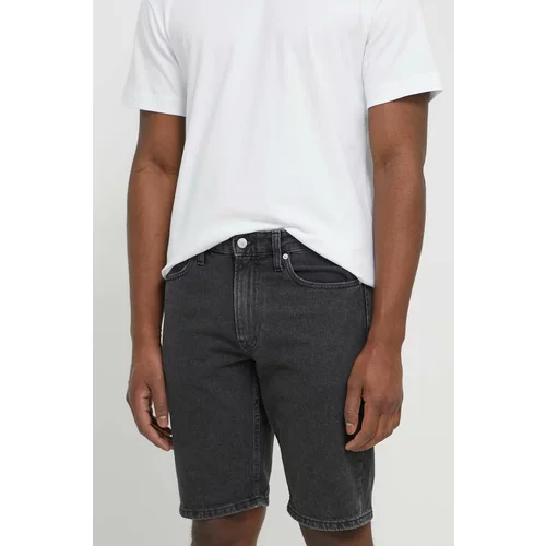Calvin Klein Jeans Jeans kratke hlače moški, siva barva