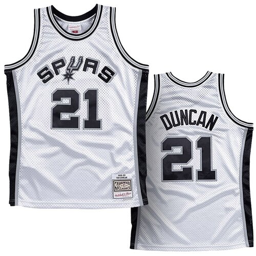 Mitchell And Ness mu&amp;scaron;ki Tim Duncan 21 San Antonio Spurs 1998-99 Mitchell &amp;amp; Ness Swingman dres Slike