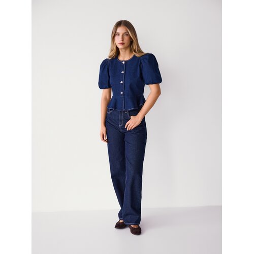 Reserved Traper bluza s peplumom - mornarsko plava Cijene