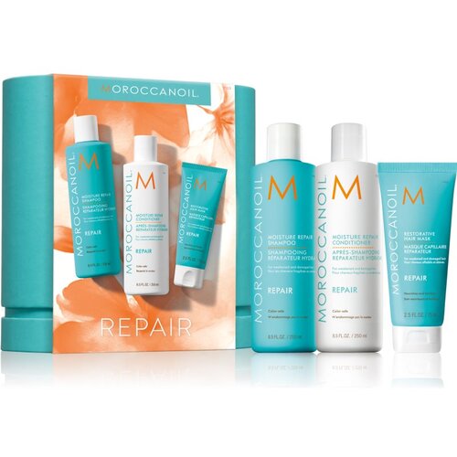 Moroccanoil Repair Kit set za o&amp;scaron;tećenu, kemijski tretiranu kosu Slike
