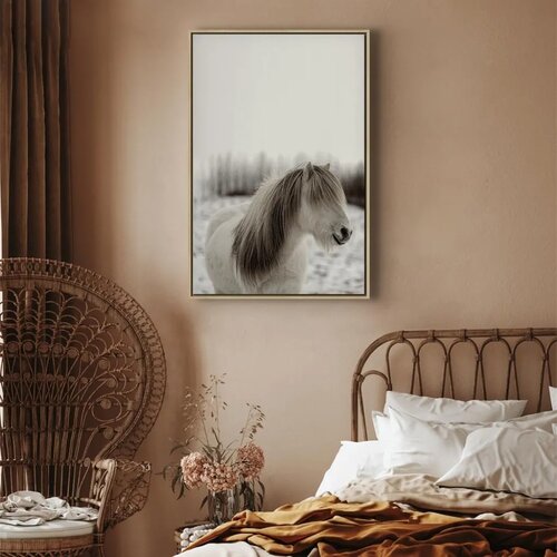  Slika - Horse Mane (1 Part) Vertical 60x90 U prirodnom drvenom okviru Slike
