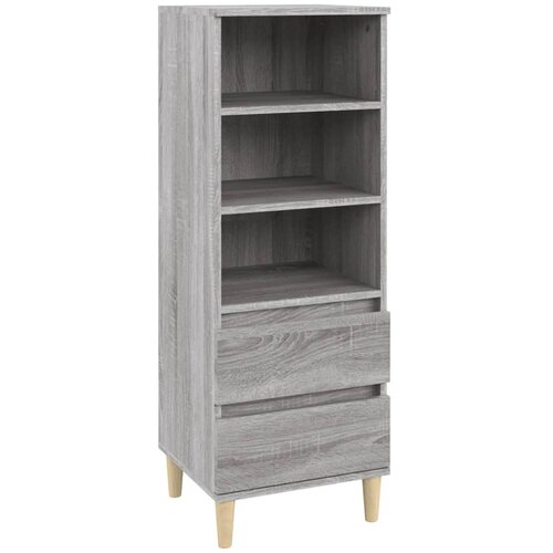 Maison Chic Visoka omara - Komoda - Predalnik Siva sonoma 40x36x110 cm inženirski les, (21720848) Cene