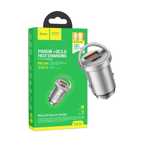Hoco NZ10 Handy auto punjač, ​​PD45W+QC3.0, siva Cijene