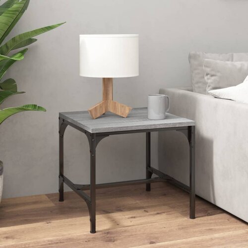 vidaXL Stranska mizica siva sonoma 40x40x35 cm inženirski les Cene