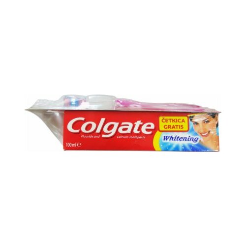 Colgate whitening pasta za zube 100ml tuba + četkica za zube Slike