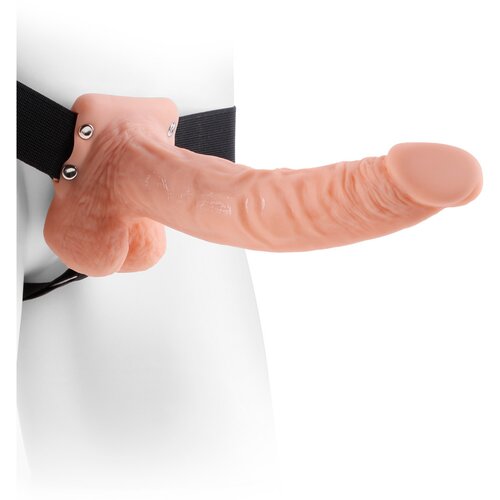 Fetish Fantasy Series Hollow Strap-On with Balls - 24 cm Slike